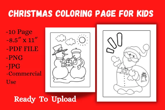 Christmas Coloring Page for Kids Vol.5