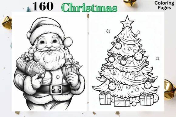 160 Christmas Coloring Pages for Kids