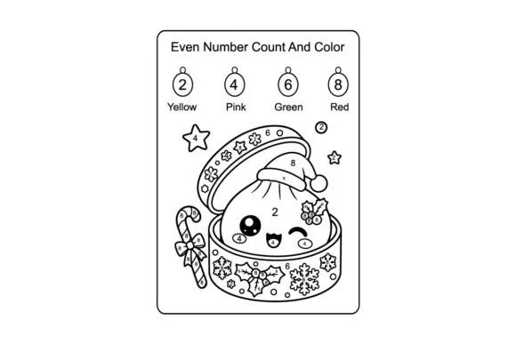 Cute Reindeer Dumpling Christmas Color
