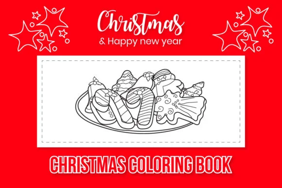 Hand Drawn Christmas Coloring Book