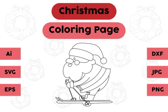 Christmas Coloring Page - Santa Claus 04