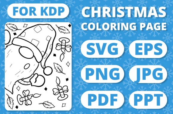 Christmas Gnomes Kids Coloring Page #4