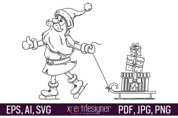 Christmas Coloring Page for Kids: Vol-06