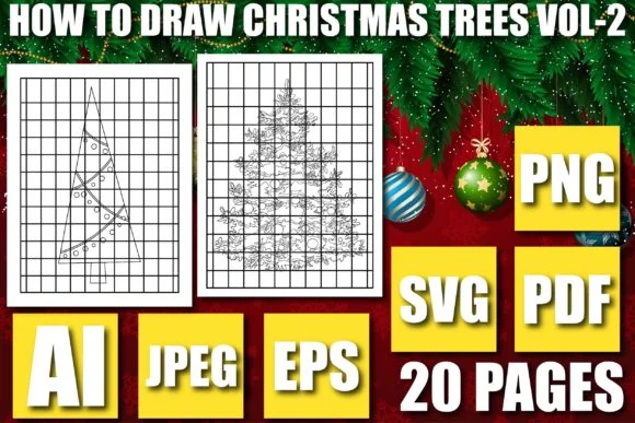 HOW to DRAW CHRISTMAS TREES VOL-2
