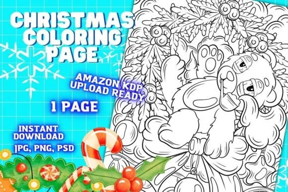 Christmas Coloring Page for Adults