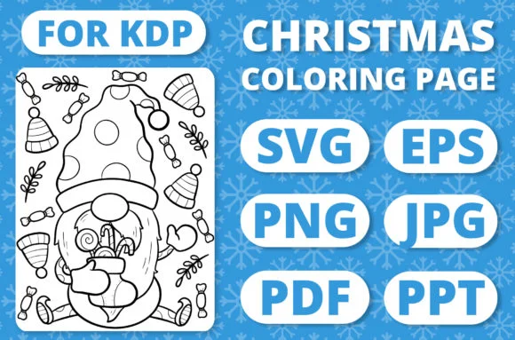 Christmas Gnomes Kids Coloring Page #27