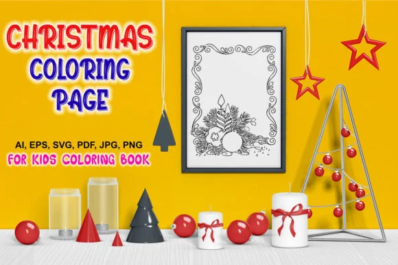CHRISTMAS COLORING PAGE for KIDS:_VOL-17