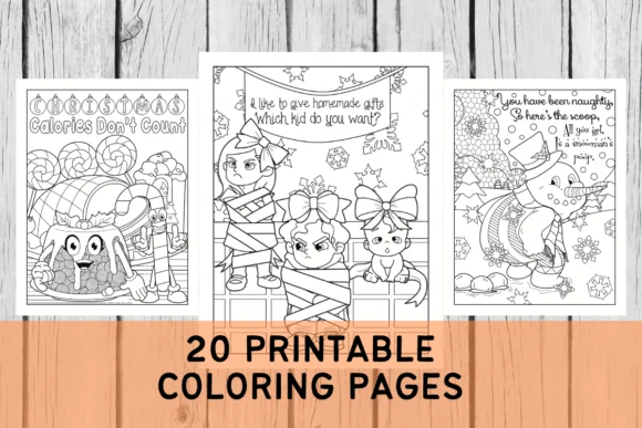 20 Christmas Printable Coloring Pages
