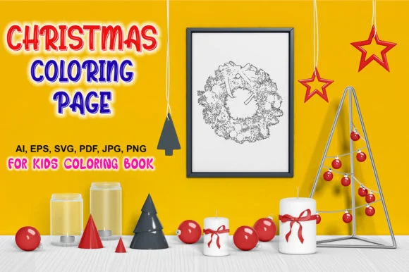 CHRISTMAS COLORING PAGE for KIDS:_VOL-09