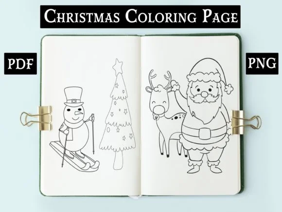 Christmas Coloring Page for Kids V3