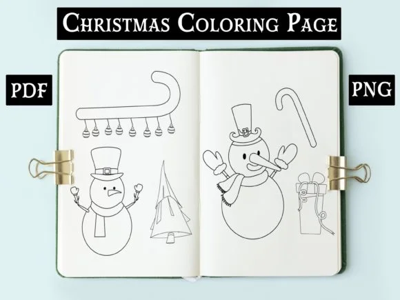 Christmas Coloring Page for Kids V2