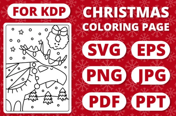 KDP Christmas Coloring Page for Kids #27