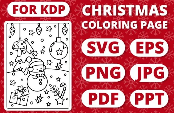 KDP Christmas Coloring Page for Kids #28