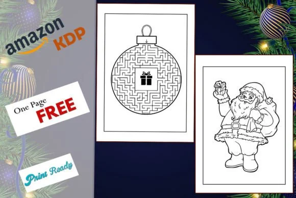 Christmas Kids Coloring Page