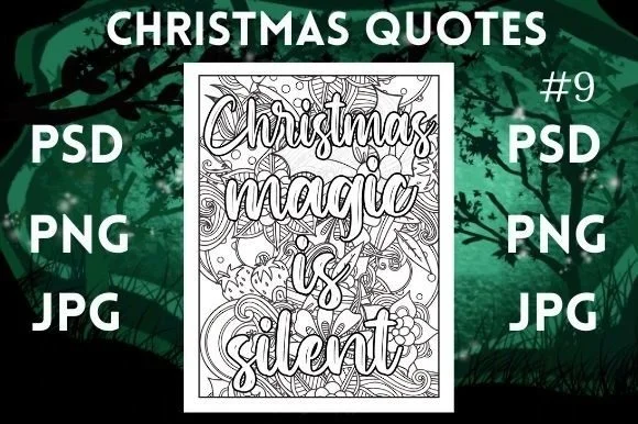 Christmas Quotes Coloring Page