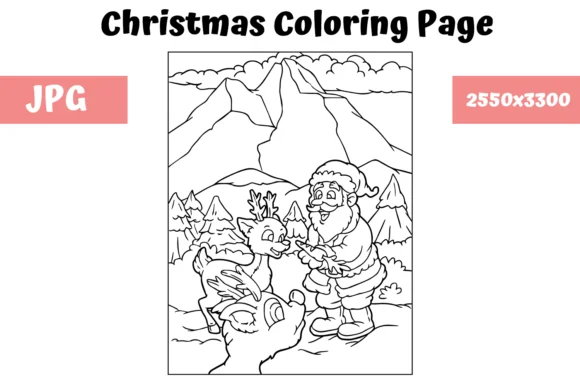 Christmas Coloring Page for Kids - 1