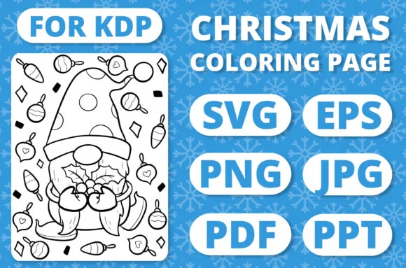 Christmas Gnomes Kids Coloring Page #23