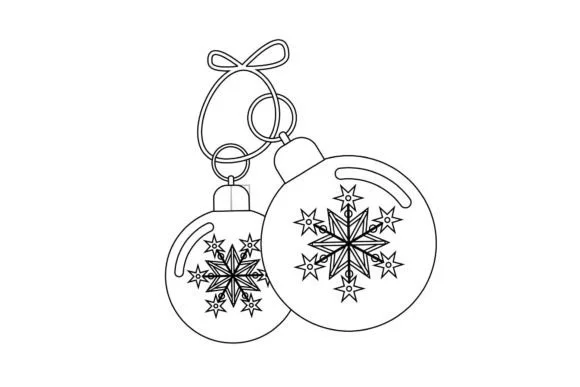 Christmas Ornament Outline 17