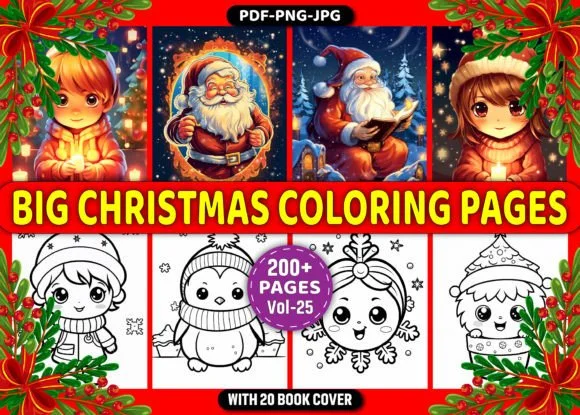 Christmas Coloring Pages Volume – 25