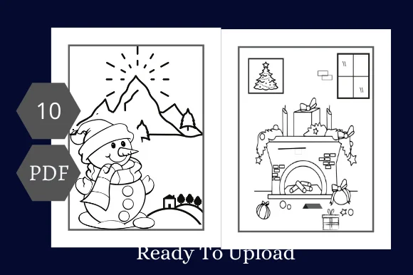 Christmas Coloring Page for Kids Vol.3