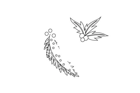 Christmas Ornament Outline 2