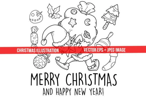 Christmas Elf Coloring 4