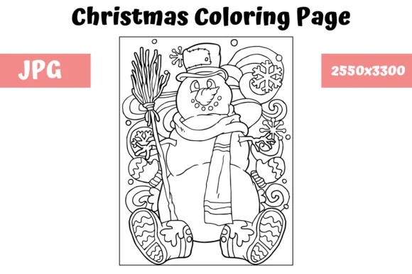 Christmas Coloring Page for Kids - 6