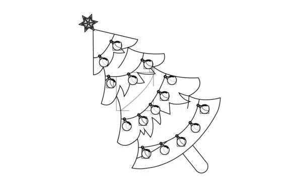 Christmas Ornament Outline 10