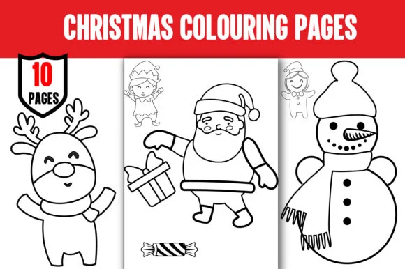 Christmas Coloring Pages for Kids - Kdp