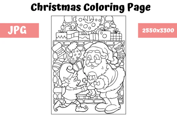 Christmas Coloring Page for Kids - 4