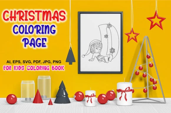CHRISTMAS COLORING PAGE for KIDS:_VOL-13