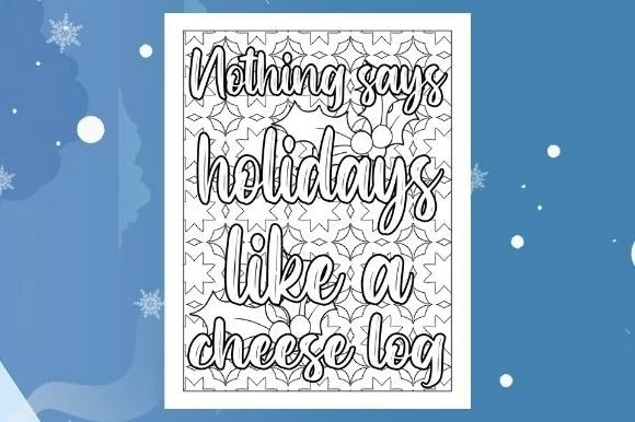 Christmas Quotes Coloring Page