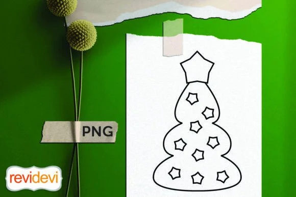 Christmas Tree Coloring Page