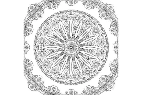Christmas Mandala Coloring Page - 301