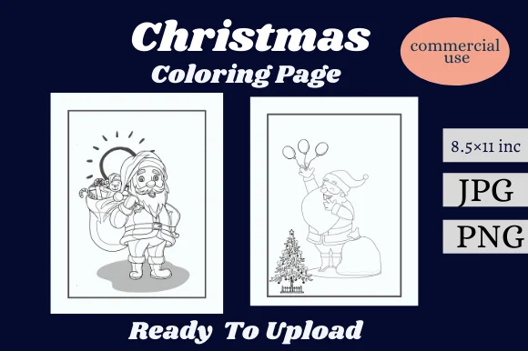 Christmas Coloring Page for Kids Vol.4