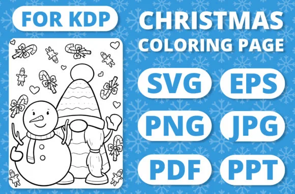 Christmas Gnomes Kids Coloring Page #28