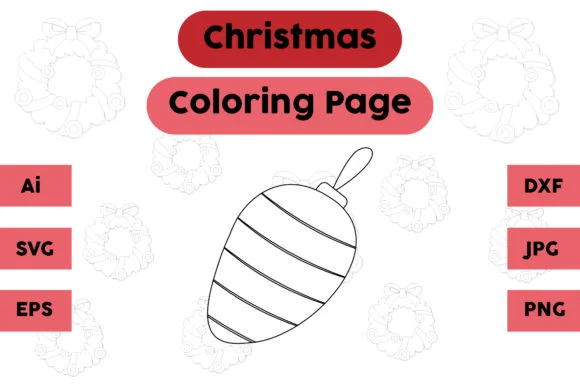 Christmas Coloring Page - Decoration 06