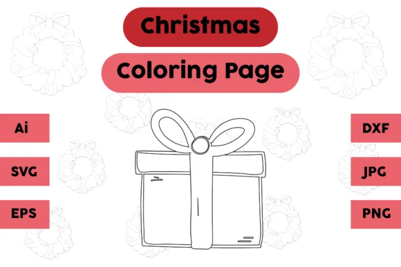 Christmas Coloring Page - Gift 12