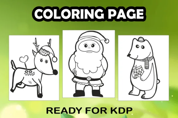 Christmas Coloring Pages Bundle