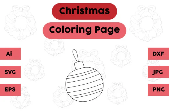 Christmas Coloring Page - Decoration 09