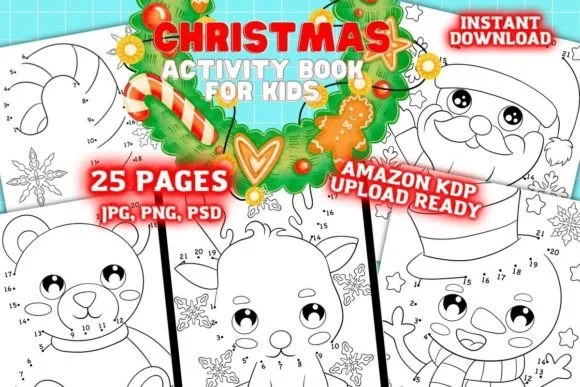 Christmas Activity Book for Kids