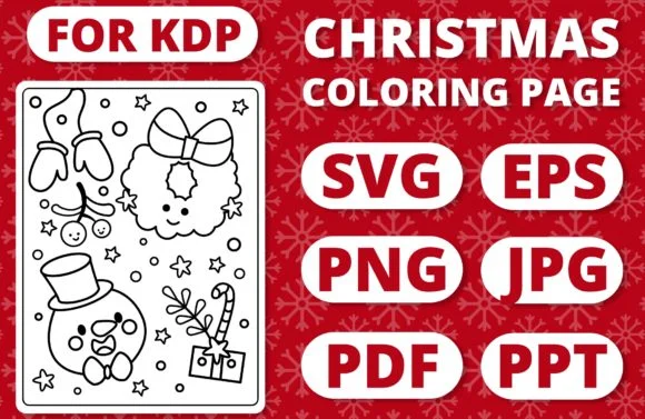 KDP Christmas Coloring Page for Kids #31