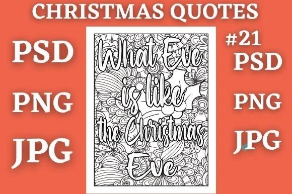 Christmas Quotes Coloring Page