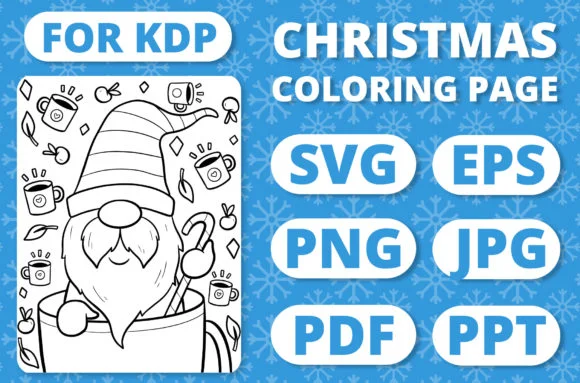 Christmas Gnomes Kids Coloring Page #25