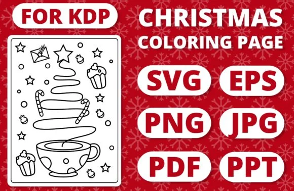 KDP Christmas Coloring Page for Kids #36