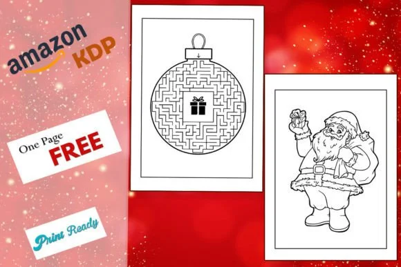 Christmas Kids Coloring Page