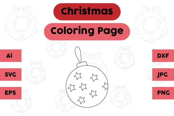 Christmas Coloring Page - Decoration 07