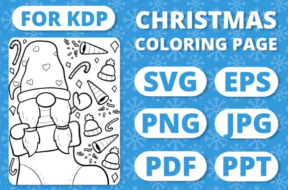 Christmas Gnomes Kids Coloring Page #20