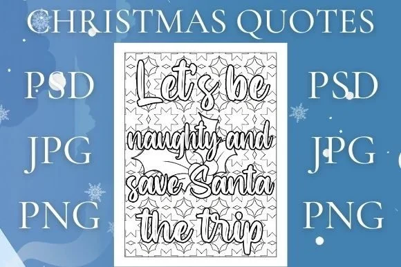 Christmas Quotes Coloring Page