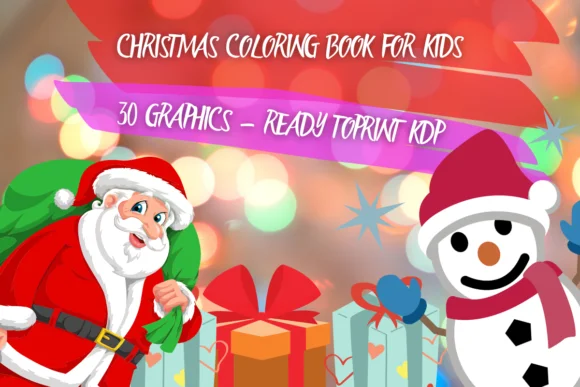 Christmas Coloring Book for Kids 4-8